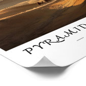 Pyramids of Giza Egypt Wall Art, Ancient Landmark Poster (Ecke)