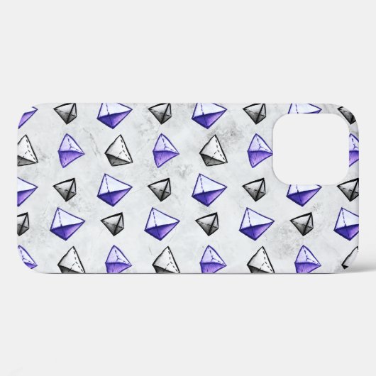 Pyramids Pattern Geometry Mathematiker Lehrer Case-Mate iPhone Hülle (Rückseite (Horizontal))