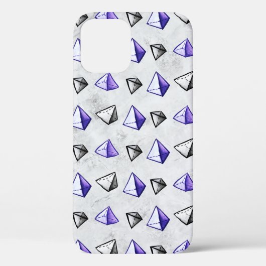 Pyramids Pattern Geometry Mathematiker Lehrer Case-Mate iPhone Hülle (Rückseite)