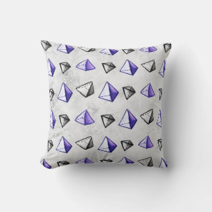 Pyramids Pattern Geometry Mathematiker Lehrer Kissen