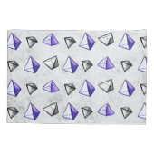 Pyramids Pattern Geometry Mathematiker Lehrer Kissenbezug (Rückseite)