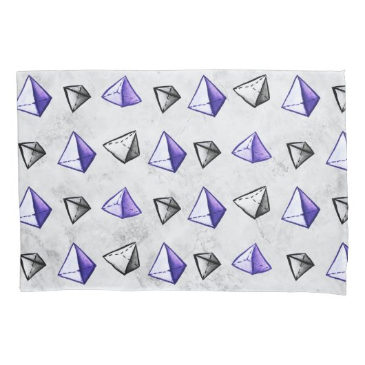 Pyramids Pattern Geometry Mathematiker Lehrer Kissenbezug (Vorderseite)
