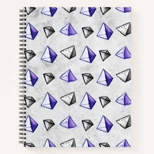 Pyramids Pattern Geometry Mathematiker Lehrer Notizblock