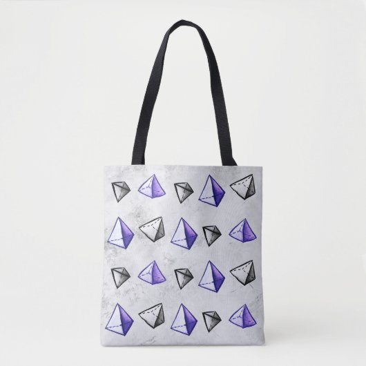 Pyramids Pattern Geometry Mathematiker Lehrer Tasche (Vorderseite)