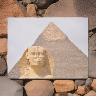 Pyramids Sphinx Ancient Ägypten Souvenir Postkarte