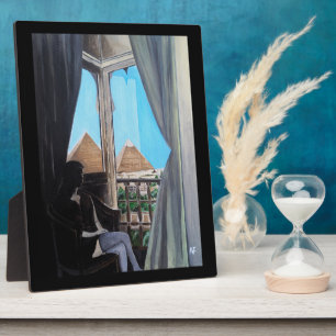 Pyramisa Hotel Gemälde von Alfred Fox Fotoplatte