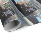 Pyramisa Hotel Gemälde von Alfred Fox Geschenkpapier (Rolleneckpunkt)