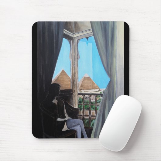 Pyramisa Hotel Gemälde von Alfred Fox Mousepad (Mit Mouse)