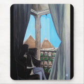 Pyramisa Hotel Gemälde von Alfred Fox Mousepad (Vorne)