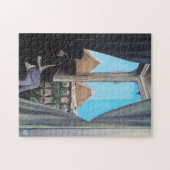 Pyramisa Hotel Gemälde von Alfred Fox Puzzle (Horizontal)