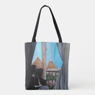 Pyramisa Hotel Gemälde von Alfred Fox Tasche