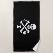 Pyrate Saga Jolly Roger Strandtuch (Vorderseite)