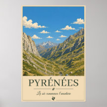 Pyrenäen Frankreich – Alpines Illustrated Landscha