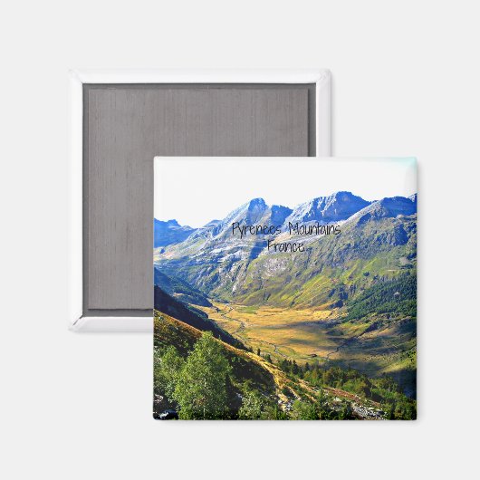 Pyrenäen, Frankreich Magnet (Vorderseite/Rückseite)