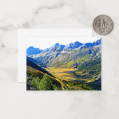 Pyrenäen, Frankreich Mitteilungskarte (Vorderseite/Rückseite Beispiel)