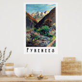 Pyrenäen, Frankreich Poster (Küche)