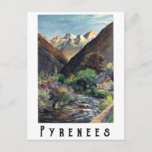 Pyrenäen, Frankreich Postkarte (Vorderseite)