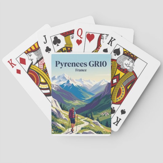 Pyrenäen GR10 Frankreich Spielkarten (Rückseite)