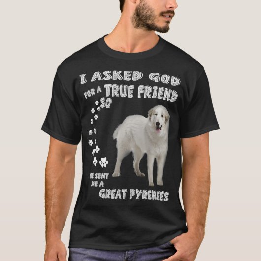 Pyrenäen Hund Mama Vater Grosse Pyrenäen T-Shirt (Vorderseite)