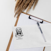 Pyrenäen Hund, Rücksendeadresse, Gummistempel