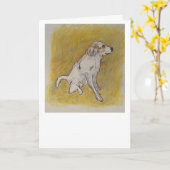 Pyrenäen Hundegrußkarte Karte (Gelbe Blume)