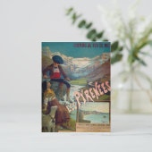 Pyrenäen Landschaft, Kinder sind Erholung am Fluss Postkarte (Stehend Vorderseite)