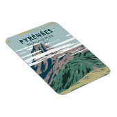 Pyrenäen Nationalpark Frankreich Vintag Magnet (Rechte Seite)