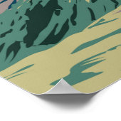 Pyrenäen Nationalpark Frankreich Vintag Poster (Ecke)