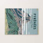 Pyrenäen Nationalpark Frankreich Vintag Puzzle (Horizontal)