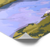 Pyrenäen-Nationalpark-Reiseposter Poster (Ecke)