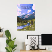Pyrenäen-Nationalpark-Reiseposter Poster (Heimbüro)