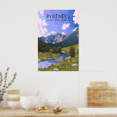 Pyrenäen-Nationalpark-Reiseposter Poster (Küche)