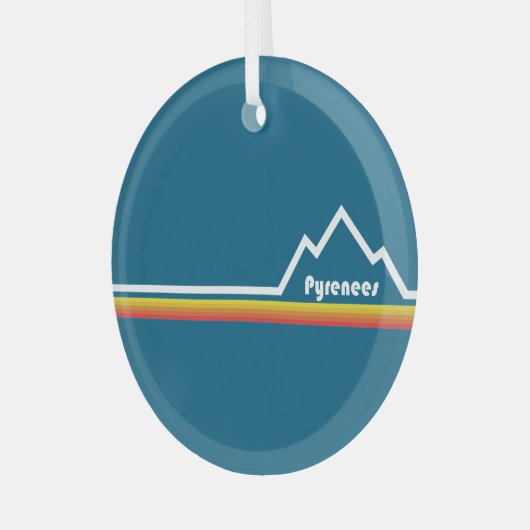 Pyrenäen Ornament Aus Glas (Vorderseite links)