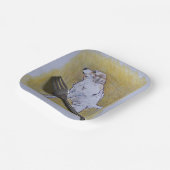 Pyrenäen Square Round Party Teller (Gewinkelt)