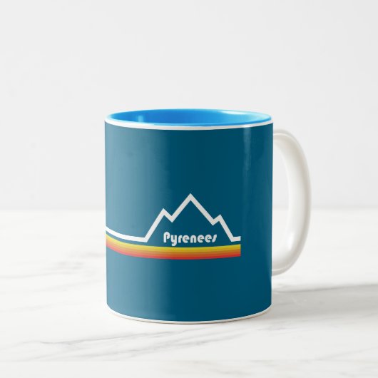Pyrenäen Zweifarbige Tasse (VorderseiteRechts)