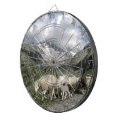 Pyrenäenlandschaft Dartscheibe (Vorderseite rechts)