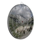 Pyrenäenlandschaft Dartscheibe (Vorderseite Links)