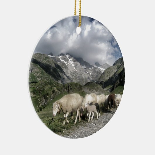 Pyrenäenlandschaft Keramik Ornament (Rechts)