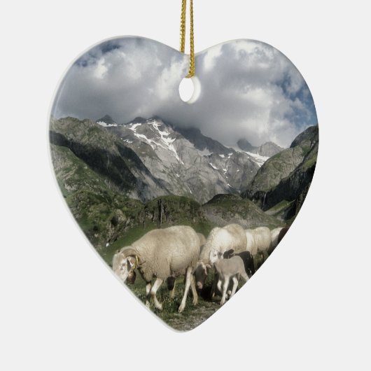 Pyrenäenlandschaft Keramikornament (Rechts)