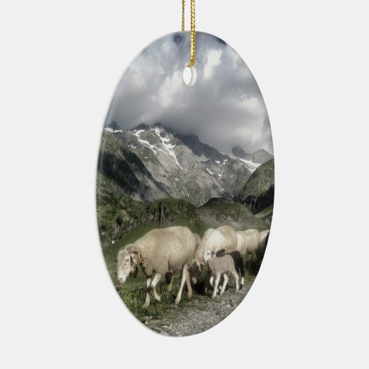 Pyrenäenlandschaft Keramikornament (Rechts)