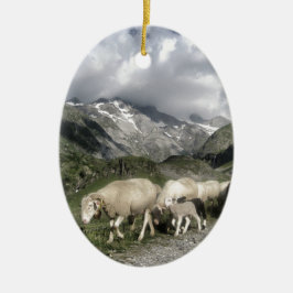 Pyrenäenlandschaft Keramikornament