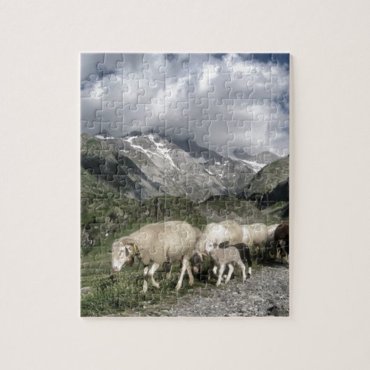 Pyrenäenlandschaft Puzzle (Vertikal)