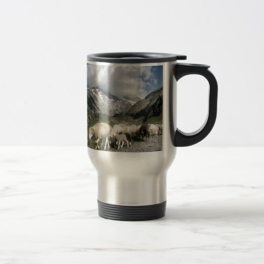 Pyrenäenlandschaft Reisebecher (Rechts)