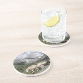 Pyrenäenlandschaft Sandstein Untersetzer (Seite)