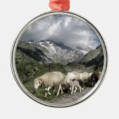 Pyrenäenlandschaft Silbernes Ornament (Vorne)