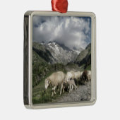 Pyrenäenlandschaft Silbernes Ornament (Rechts)