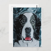 Pyrenean Mastiff Painting by Alfred Fox Postkarte (Vorne/Hinten)