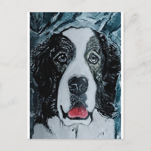 Pyrenean Mastiff Painting by Alfred Fox Postkarte (Vorderseite)