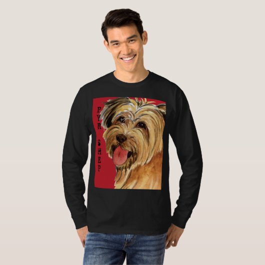 Pyrenean Shepherd Color Block T - Shirt (Vorne ganz)