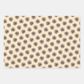 Pyrenean Shepherd Malerei Long-Haird Fawn Dog Art Geschenkpapier Set (Vorderseite)